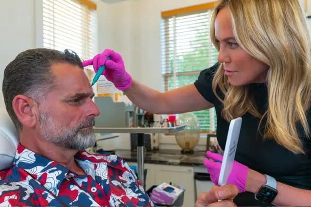 Botox injections on face for Men at United Medical and Aesthetics in Wilmington, NC